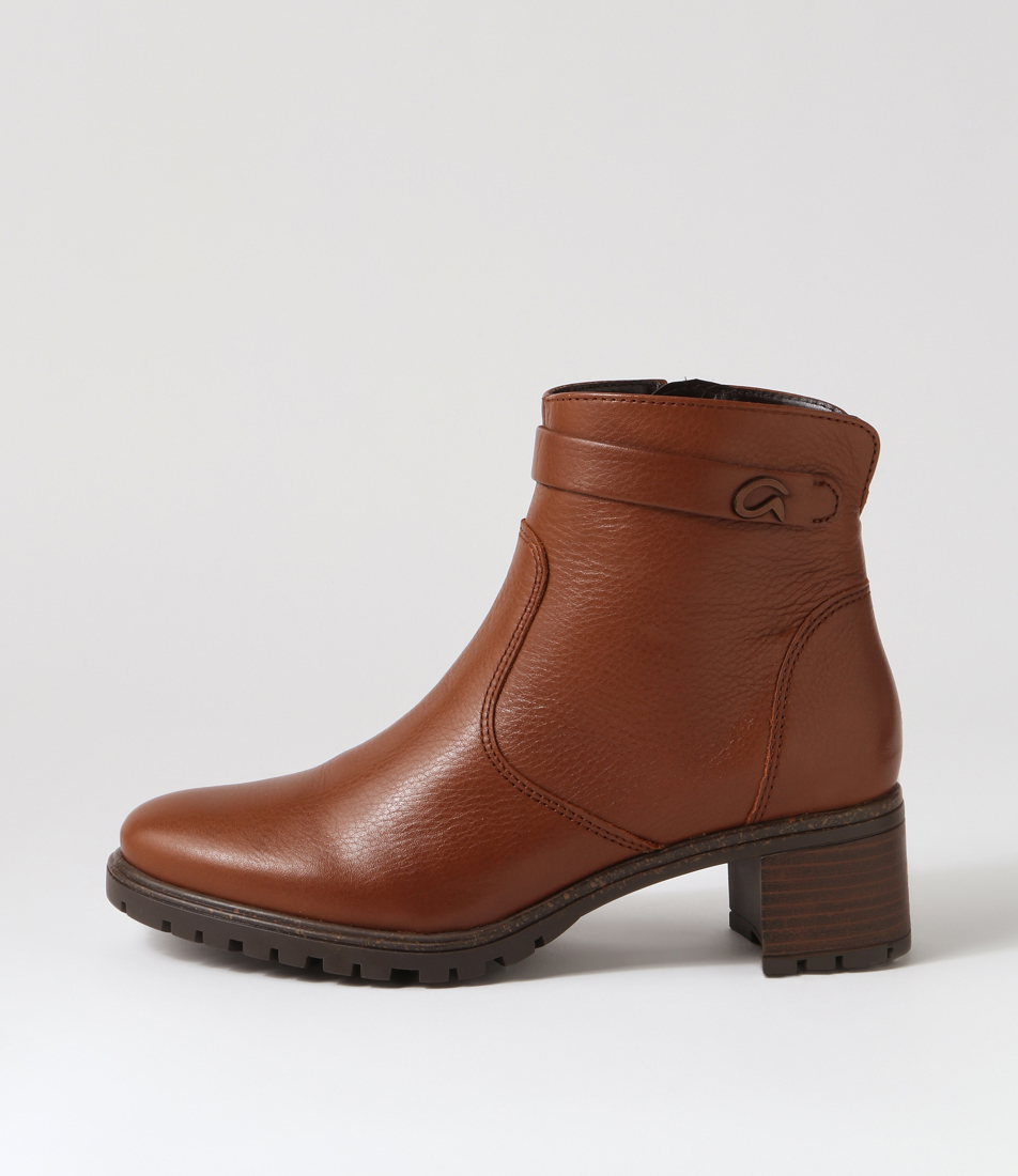 resonda fashion leather ankle bootie