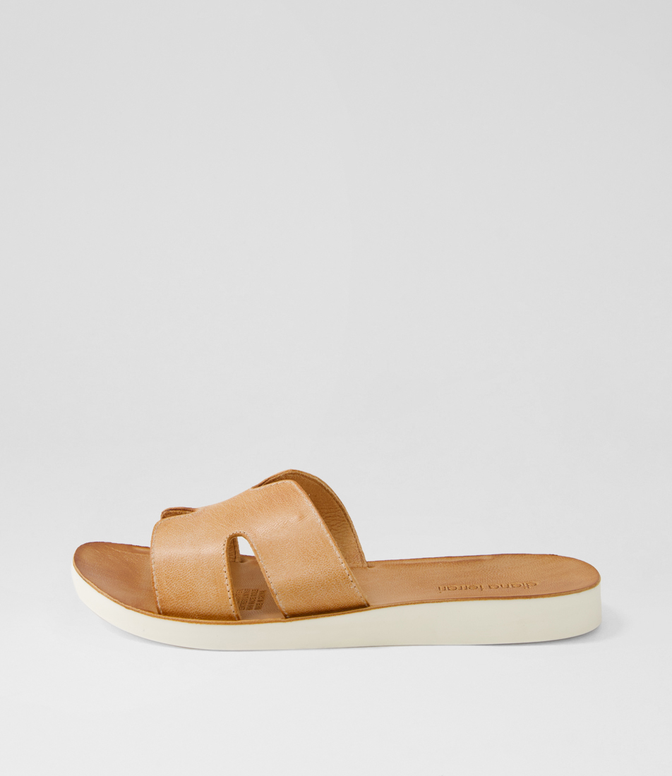 FF Baguette Slides Women 45 Nappa Leather White