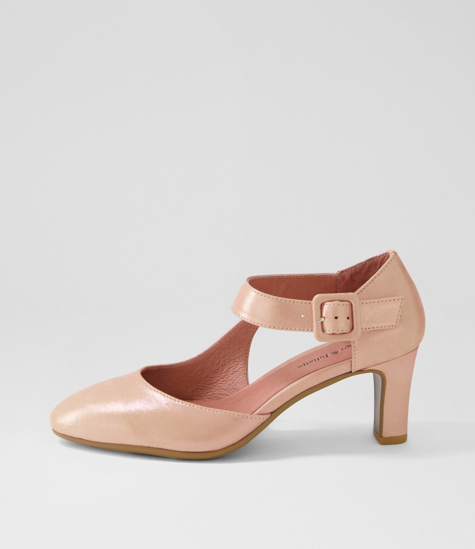 Brinnie Dark Nude Leather Pump Heels (Dk Nude) main image 1