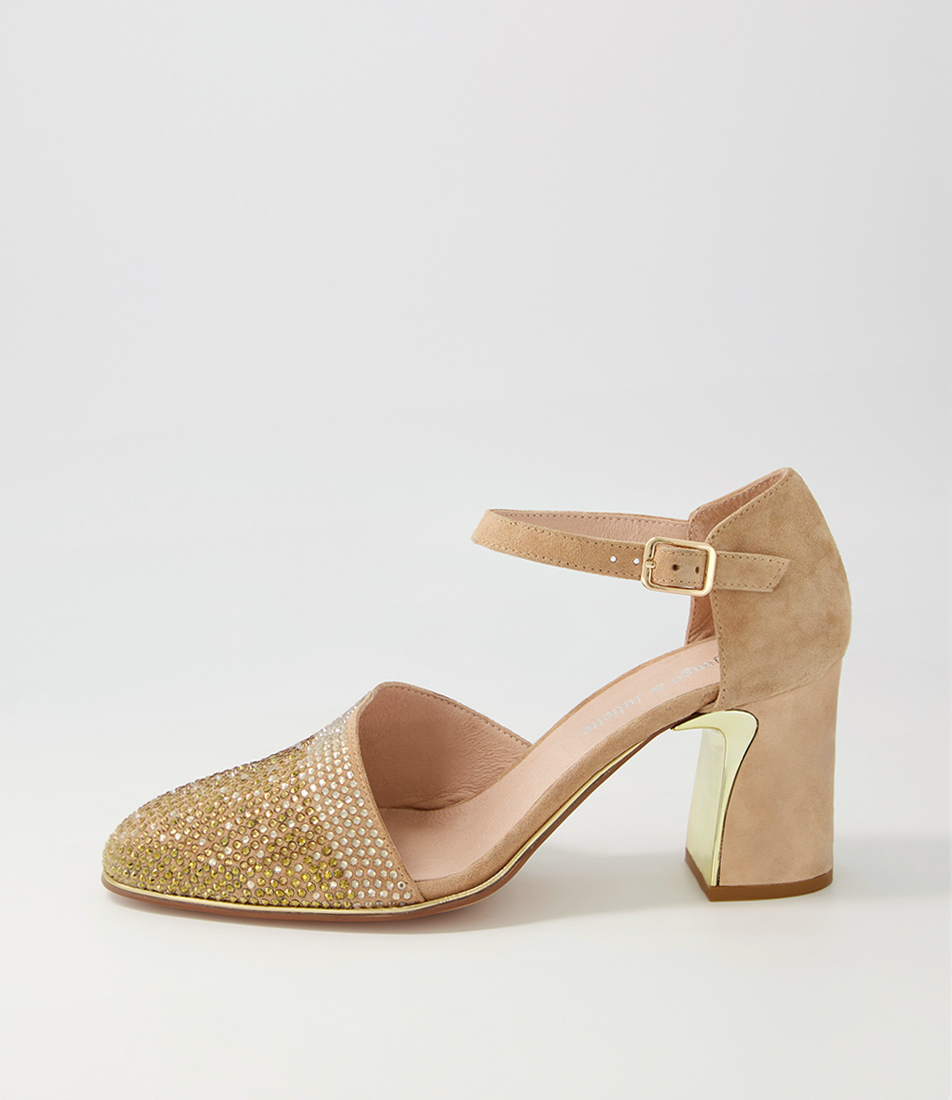 suede mary jane heels