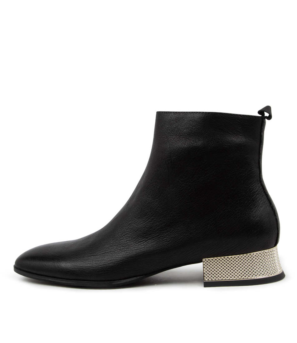midas black ankle boots