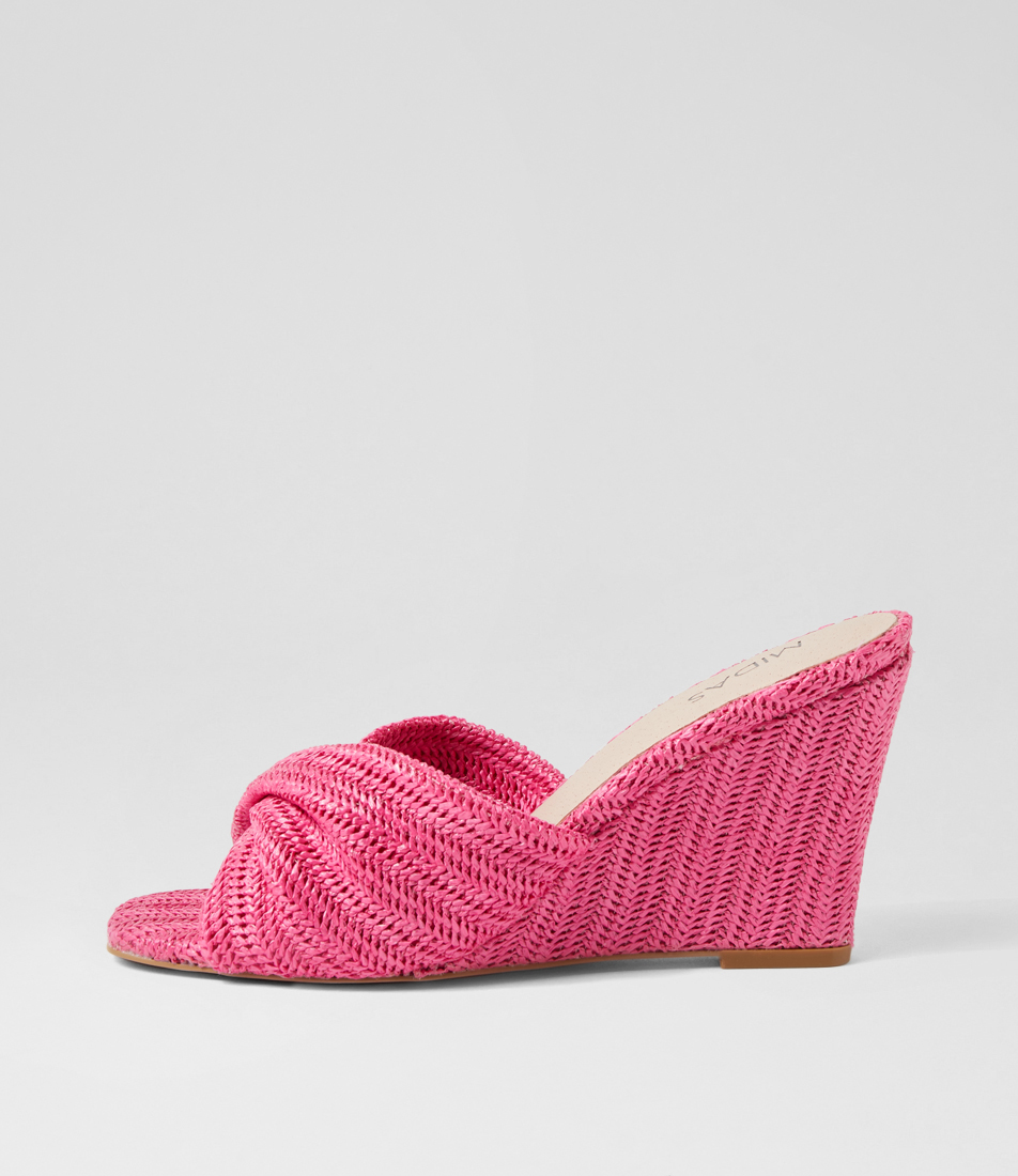 Kacha Natural Syn Raffia Slides by Midas Shop Online at Midas
