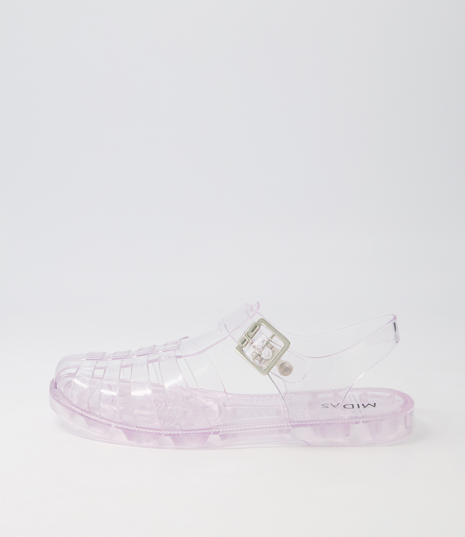 Sadie Black Jelly Sandals by Midas Shop Online at Midas