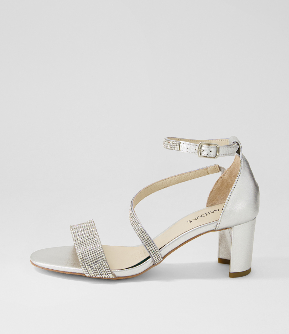 Findest Nude Jewels Leather Sandals By Midas Shop Online At Midas