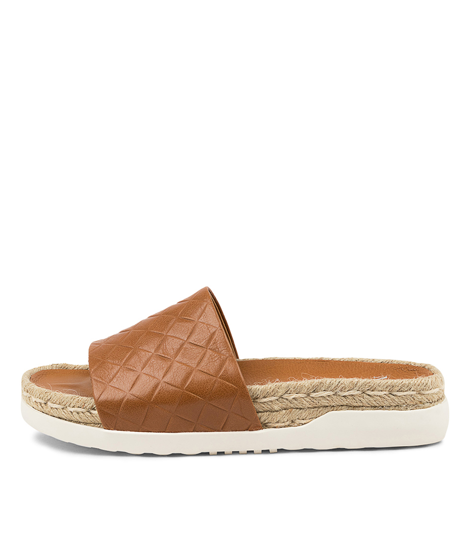MOLLINI East Leather Thongs (Brown) main image 1