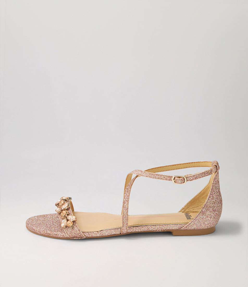 Glisten Silver Glitter Sandals by Mollini Shop Online at Mollini