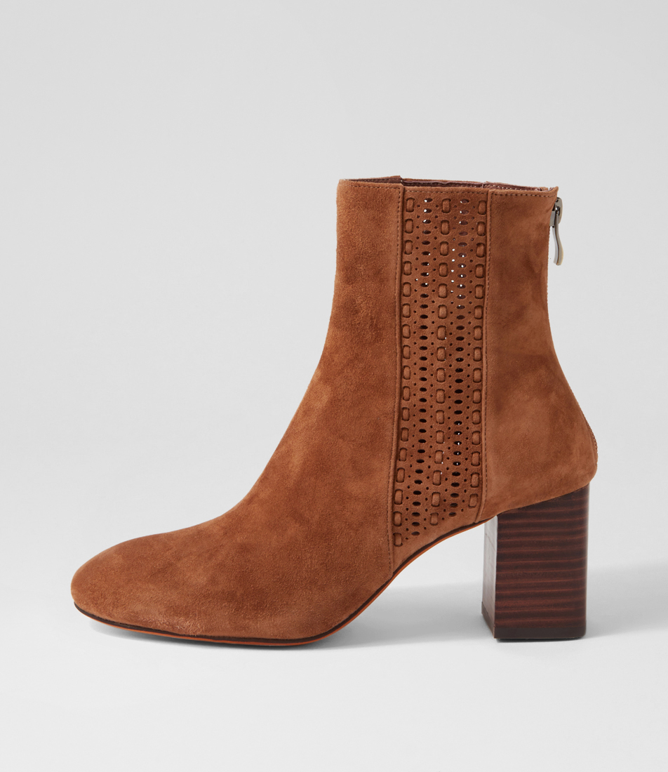 Starz Navy Suede Ankle Boots by Mollini Shop Online at Cinori