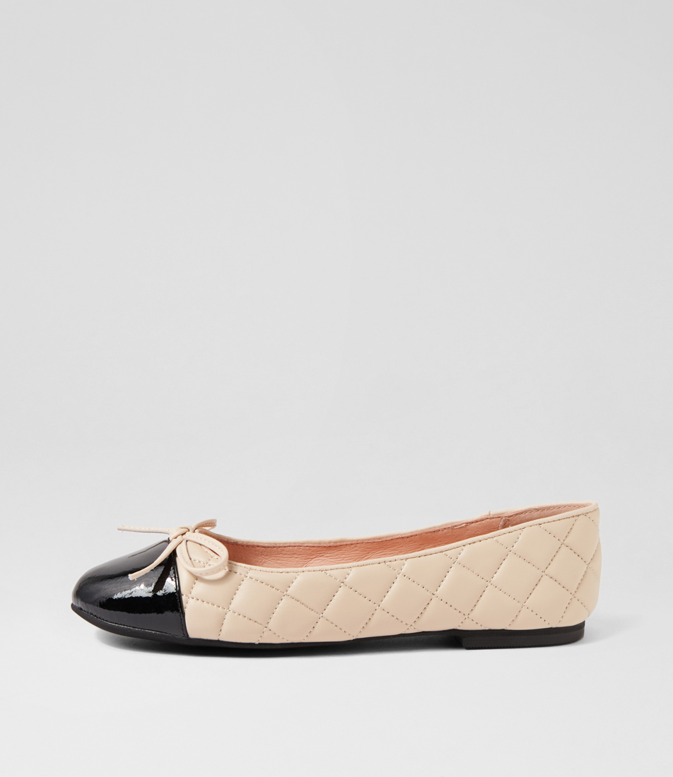 MOLLINI Booste Leather Ballet Flats (Cream)