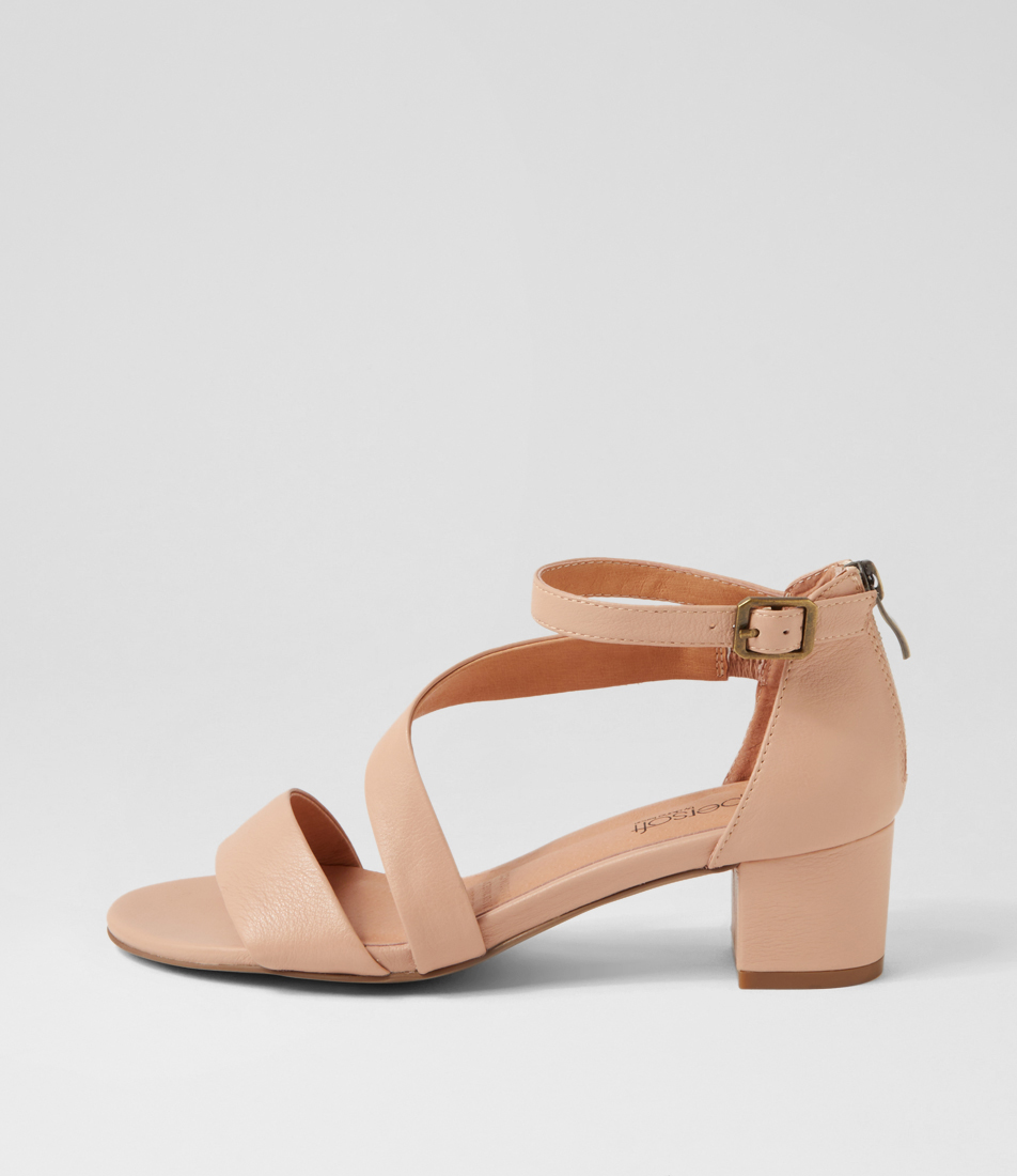 Caring Dark Nude Multi Leather Sandals By Supersoft Shop Online At