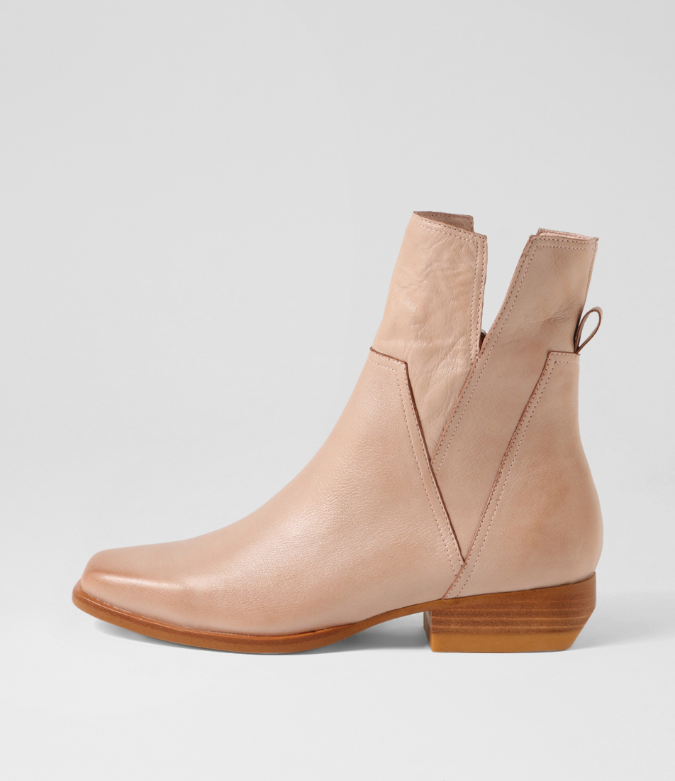 Gaines Black Leather Ankle Boots by Top End | Shop Online at Mathers