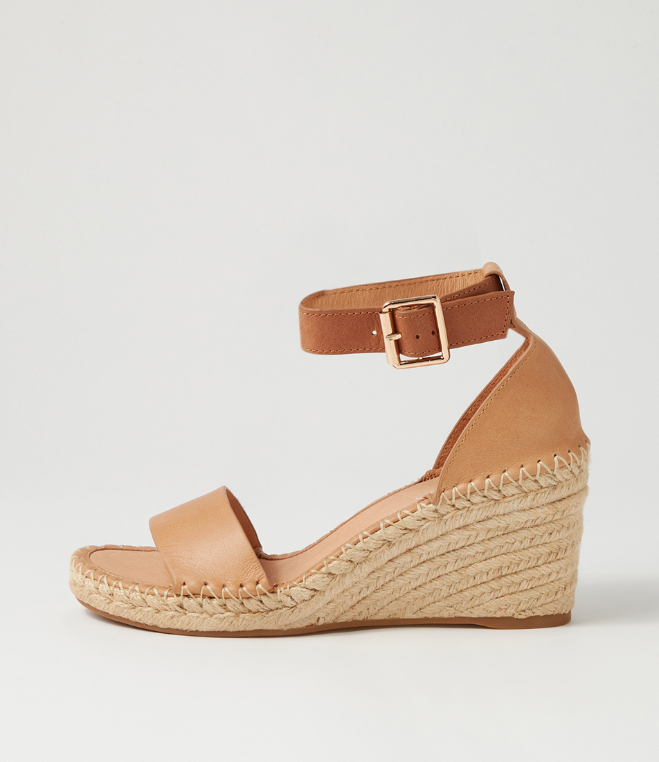 Gonice Champagne Tan Leather Espadrilles by Top End Shop Online at Mountfords