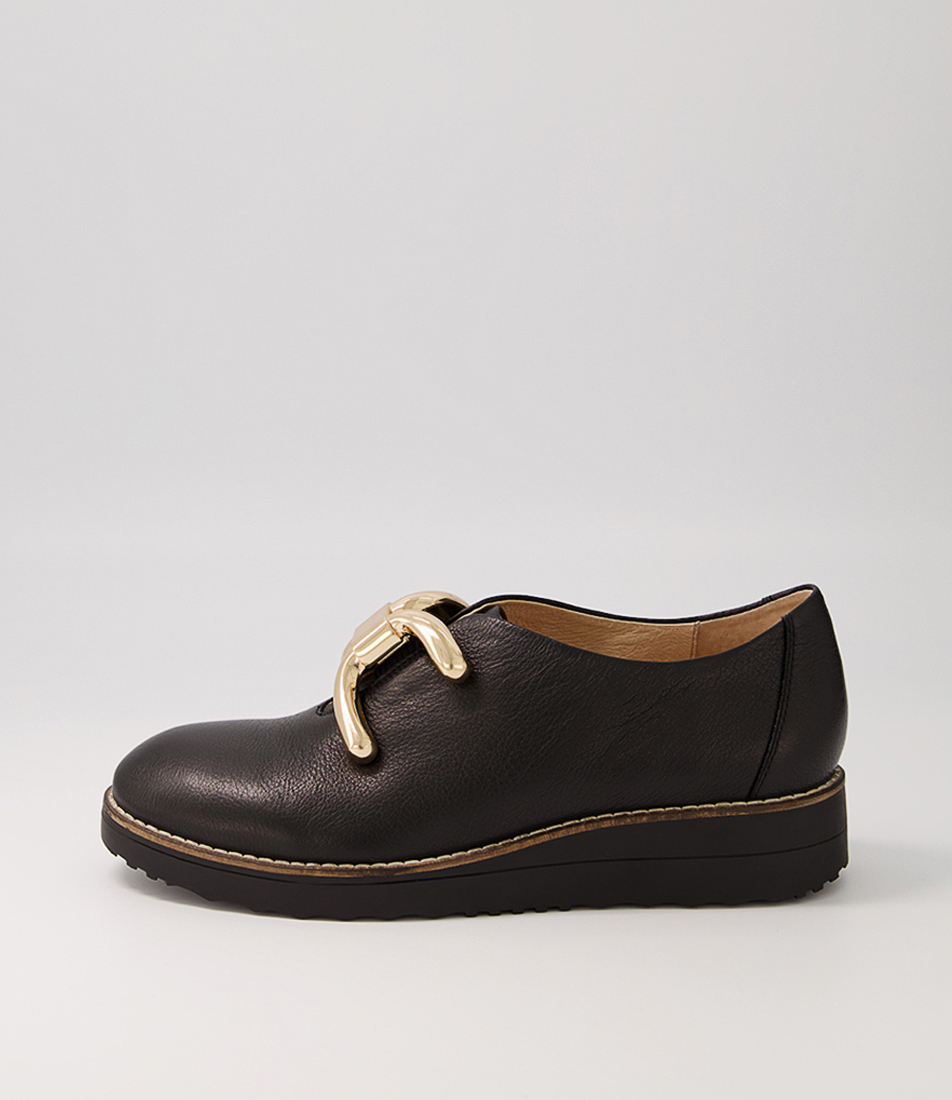 Ohia Pale Gold Leather Flat Shoes Ws by Top End Shop Online at Mountfords