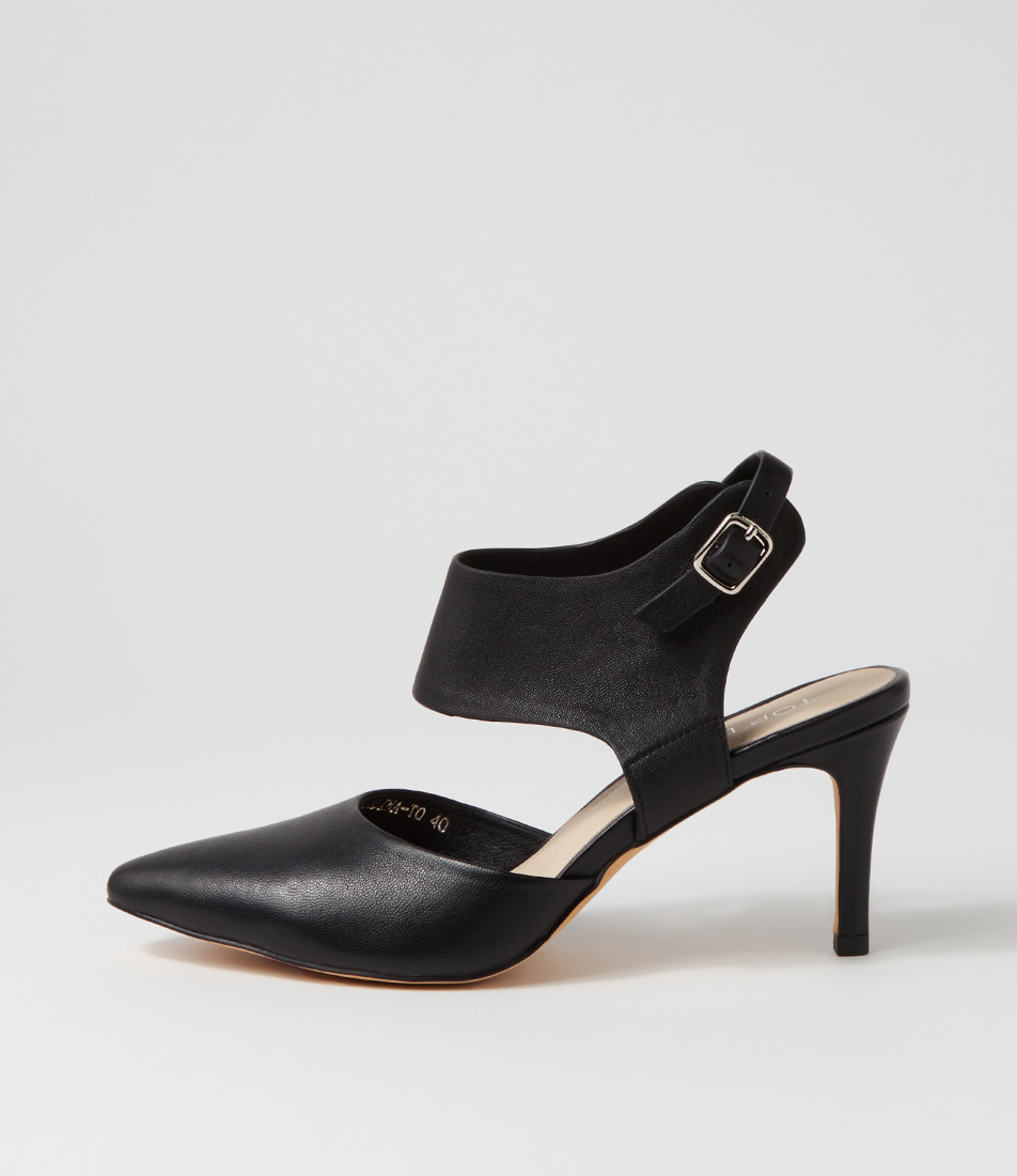 Brinnie Dark Nude Leather Pump Heels (Dk Nude)