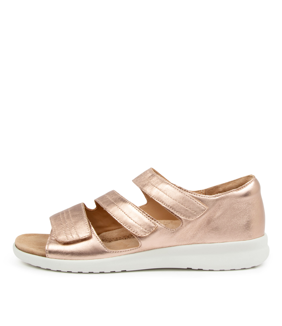 Bardot Xw Champagne Leather Sandals Ws by Ziera Shop Online at Mathers