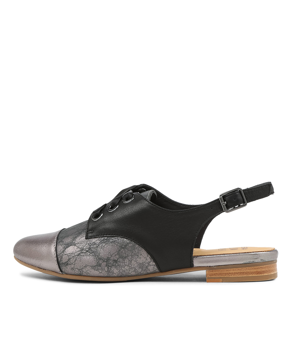 Ladita W Old Gold Multi Flat Shoes by Ziera Shop Online at Mathers