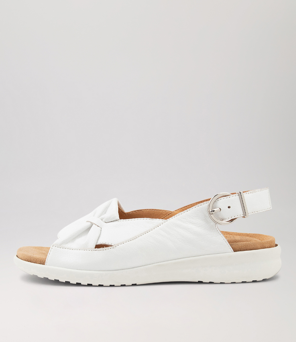 Bari Xw Almond Leather Sandals by Ziera Shop Online at Mountfords