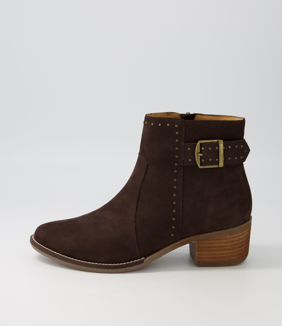 Elek Xf Black Leather Buckle Ankle Boots by Ziera Shop Online at Mathers